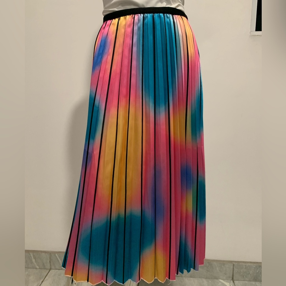Colorful Pleated Women's Skirt